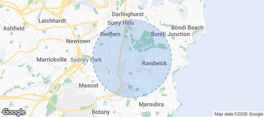Kensington Airbnb map